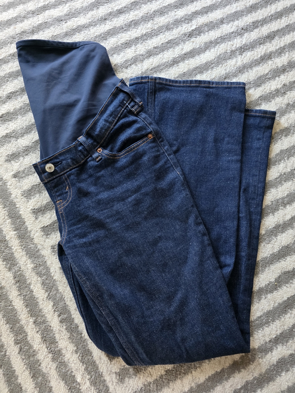 Abercrombie & Fitch Dark Blue Maternity Bootcut Jeans